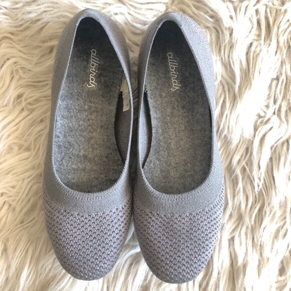 Allbirds 6 Grey Shoes Flats Slip On Mist Tree Breezers Gray Ballet Anthropologie - Picture 8 of 13